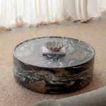 Alto Green Marble Finish Concrete Coffee Table