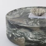 Alto Green Marble Finish Concrete Coffee Table