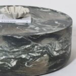 Alto Green Marble Finish Concrete Coffee Table