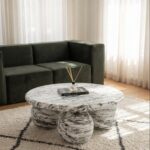 Pallas Calacatta Viola Finish Concrete Coffee Table