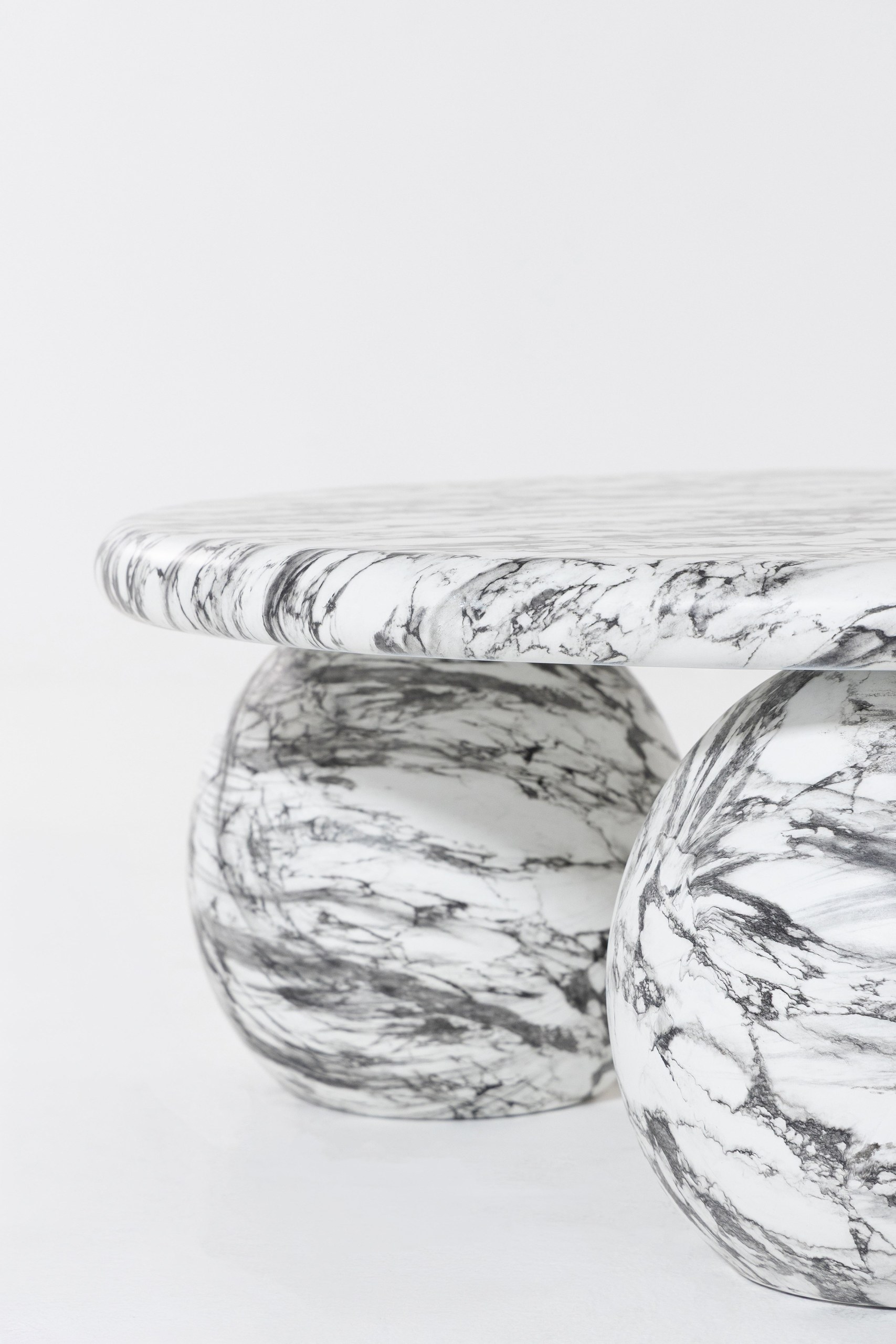 Pallas Calacatta Viola Finish Concrete Coffee Table - Image 3