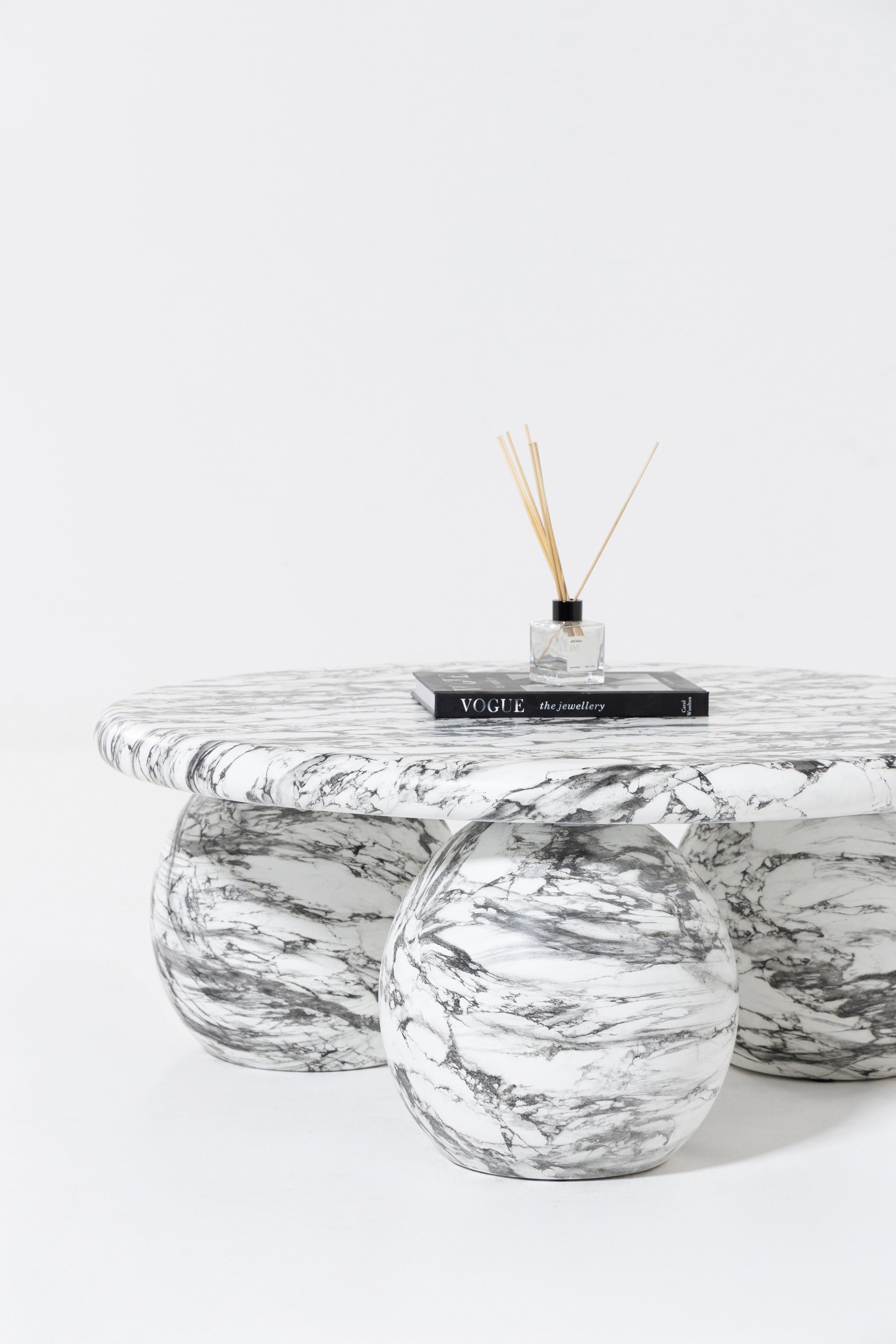 Pallas Calacatta Viola Finish Concrete Coffee Table - Image 5