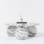 Pallas Calacatta Viola Finish Concrete Coffee Table