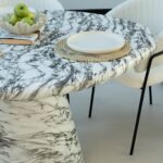 Abigail Calacatta Viola Finish Concrete Dining Table