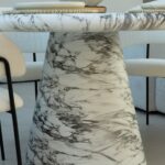 Abigail Calacatta Viola Finish Concrete Dining Table