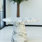 Abigail Calacatta Viola Finish Concrete Dining Table