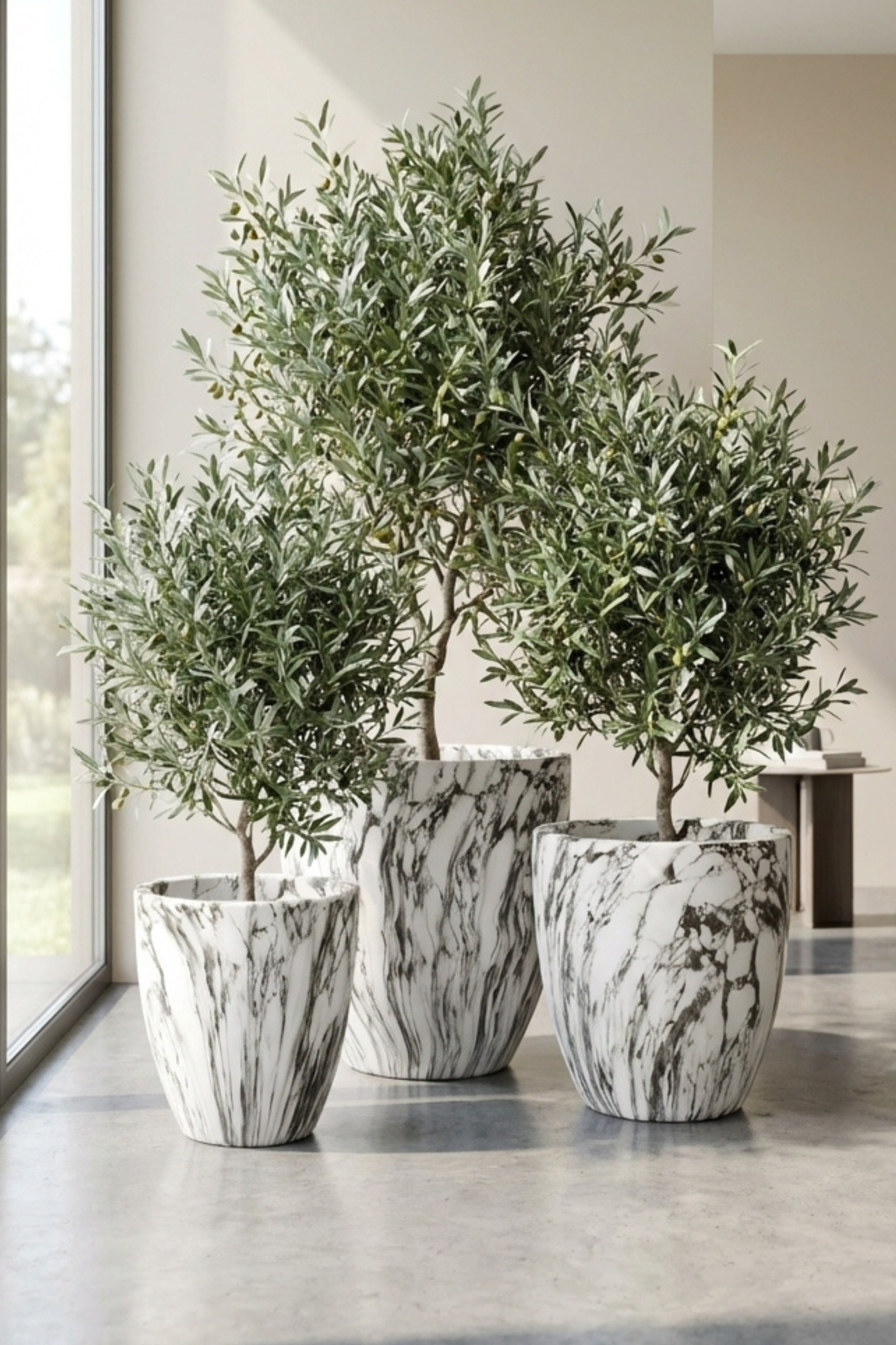 Vita Calacatta Viola Concrete Pot - Image 7