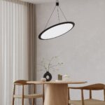 Halo Black Adjustable Ceiling Lamp