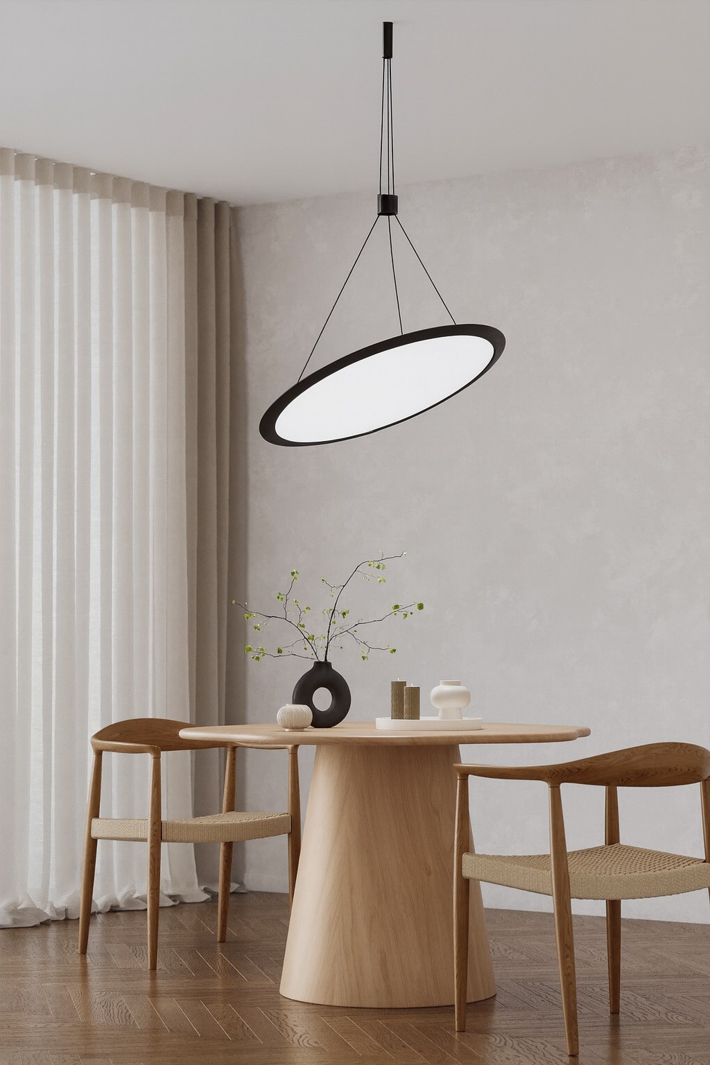 Halo Black Adjustable Ceiling Lamp - Image 2