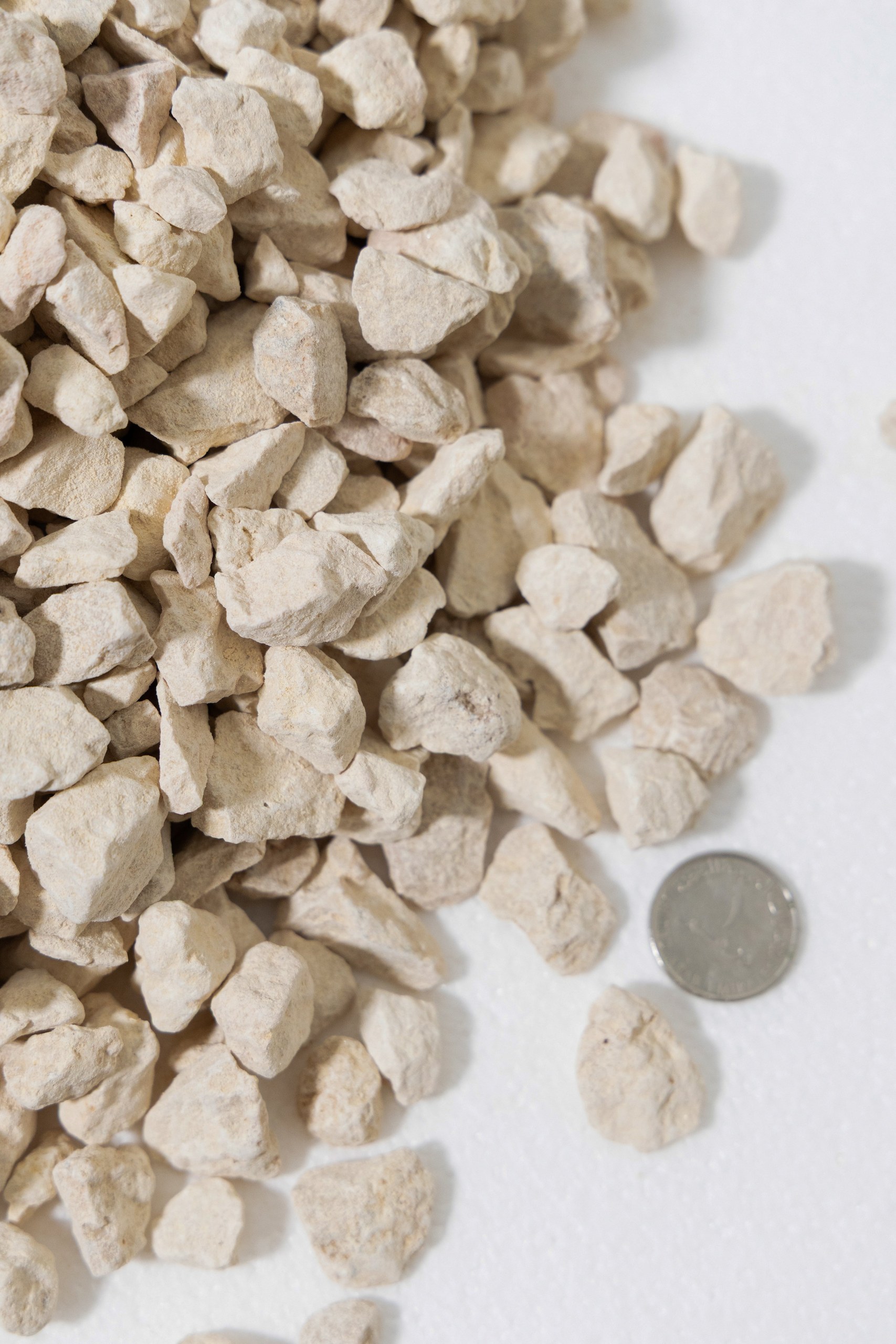 Beige Natural Decorative Crushed Pebble Stones Bag