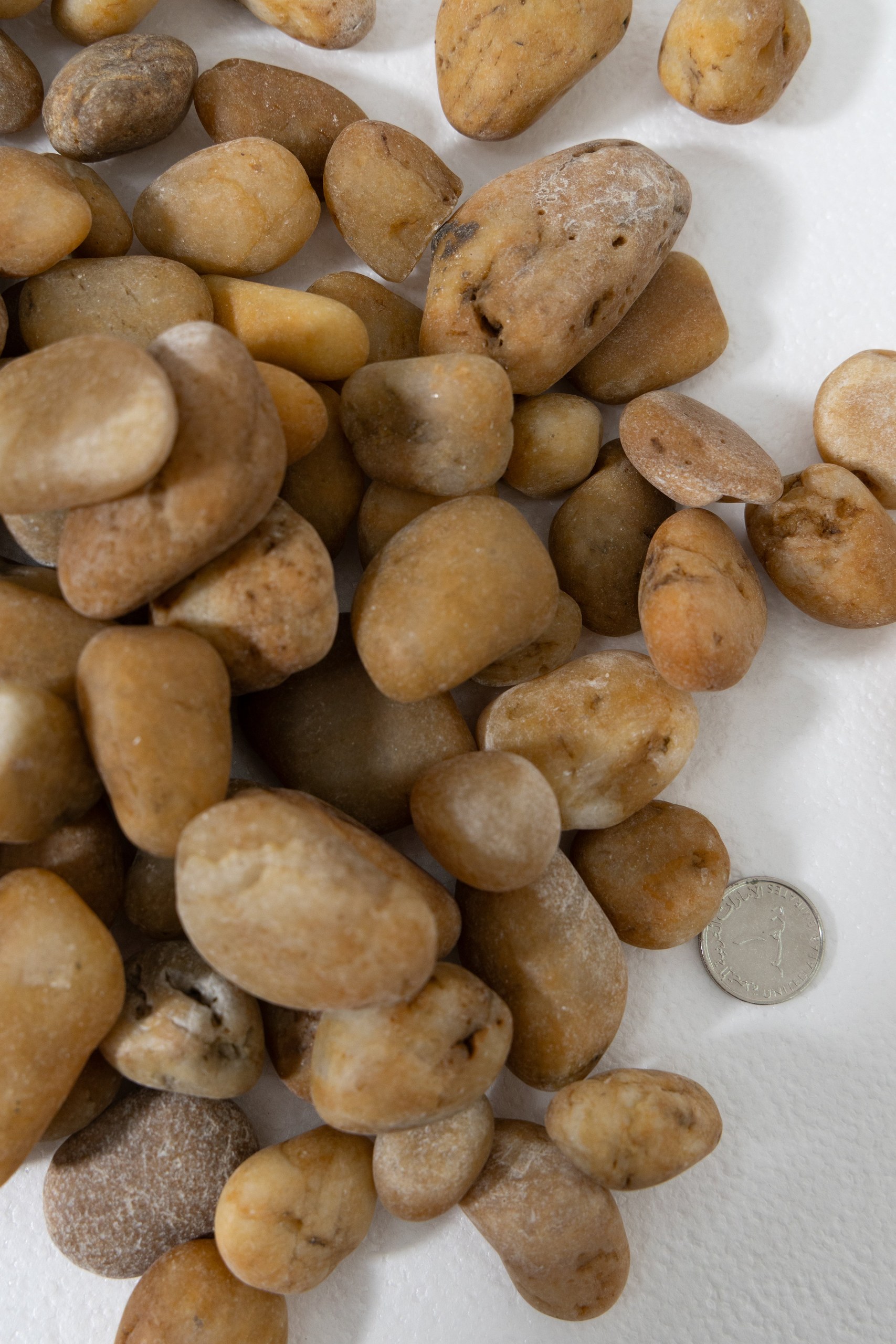 Golden Brown Decorative Pebble Stones Bag - Image 2