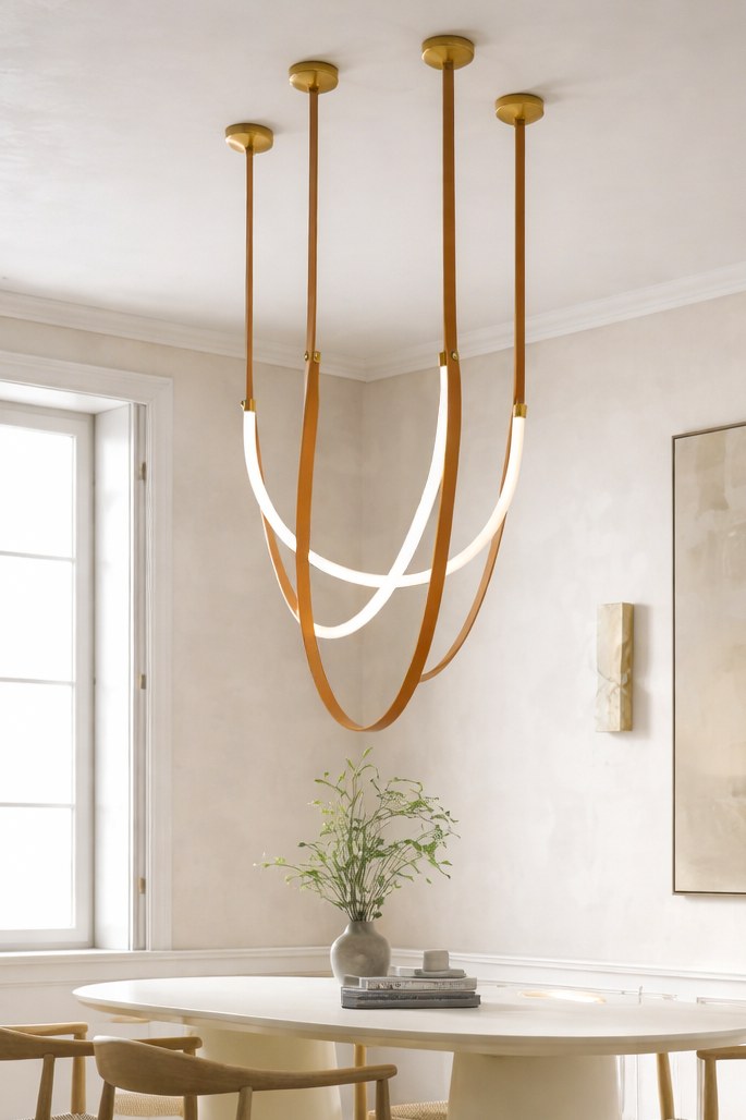 Cintaro Brown Strap Pendant Lamp