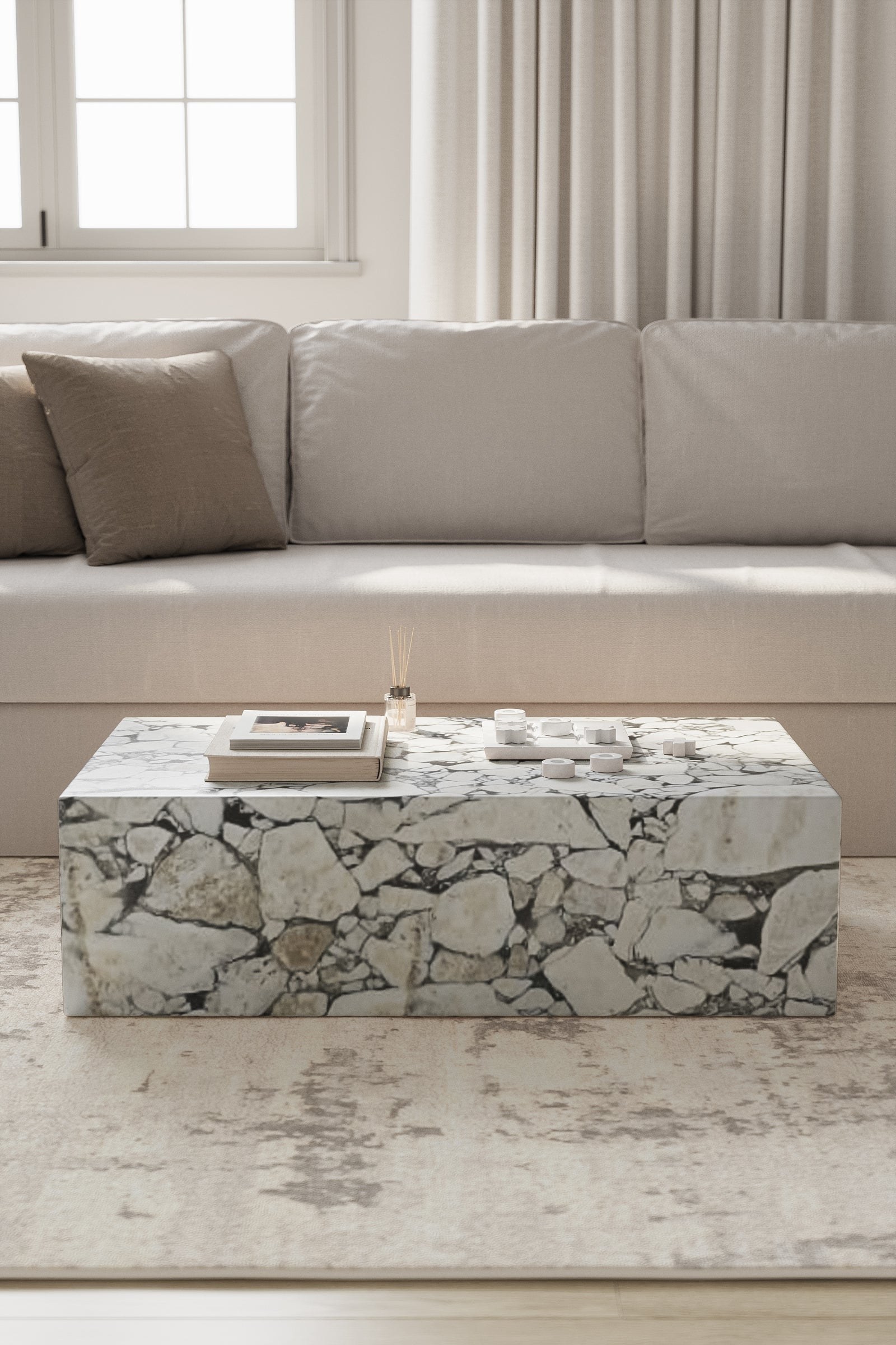 Felicity Calacatta Viola Coffee Table - Image 3