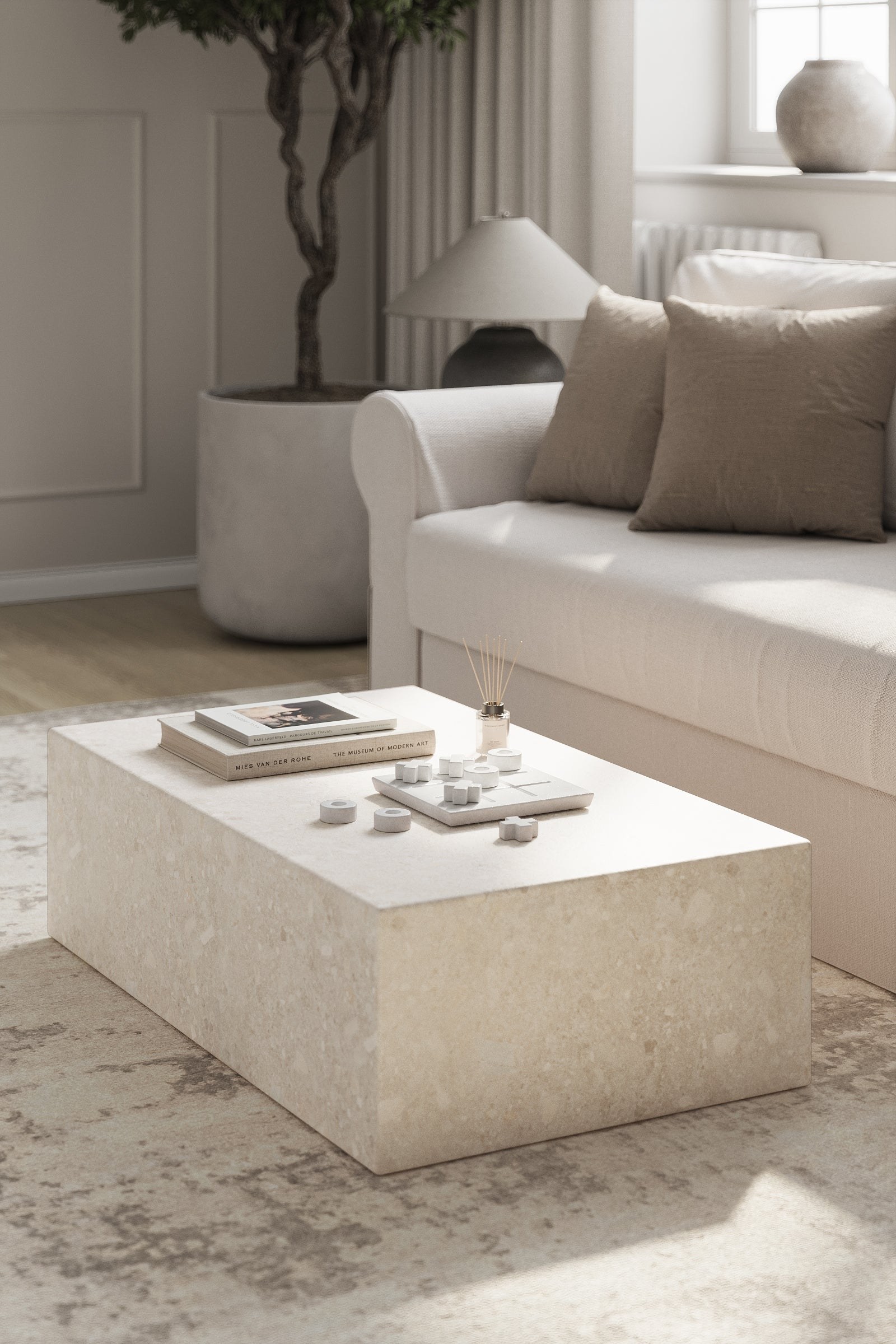 Felicity Oryx Marble Coffee Table