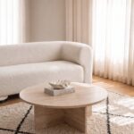 Arloine Travertine Coffee Table