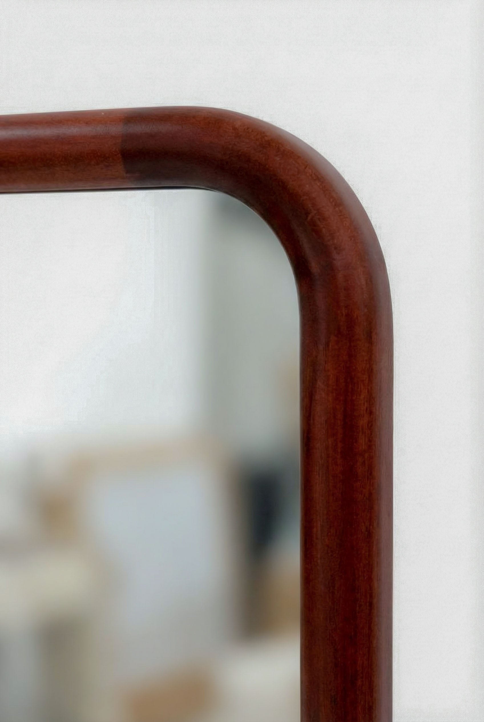 Deller Rectangular Warm Wood Mirror - Image 2