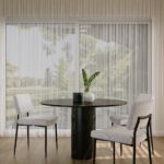 Pelagia Black Marquina Round Dining Table