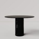 Pelagia Black Marquina Round Dining Table
