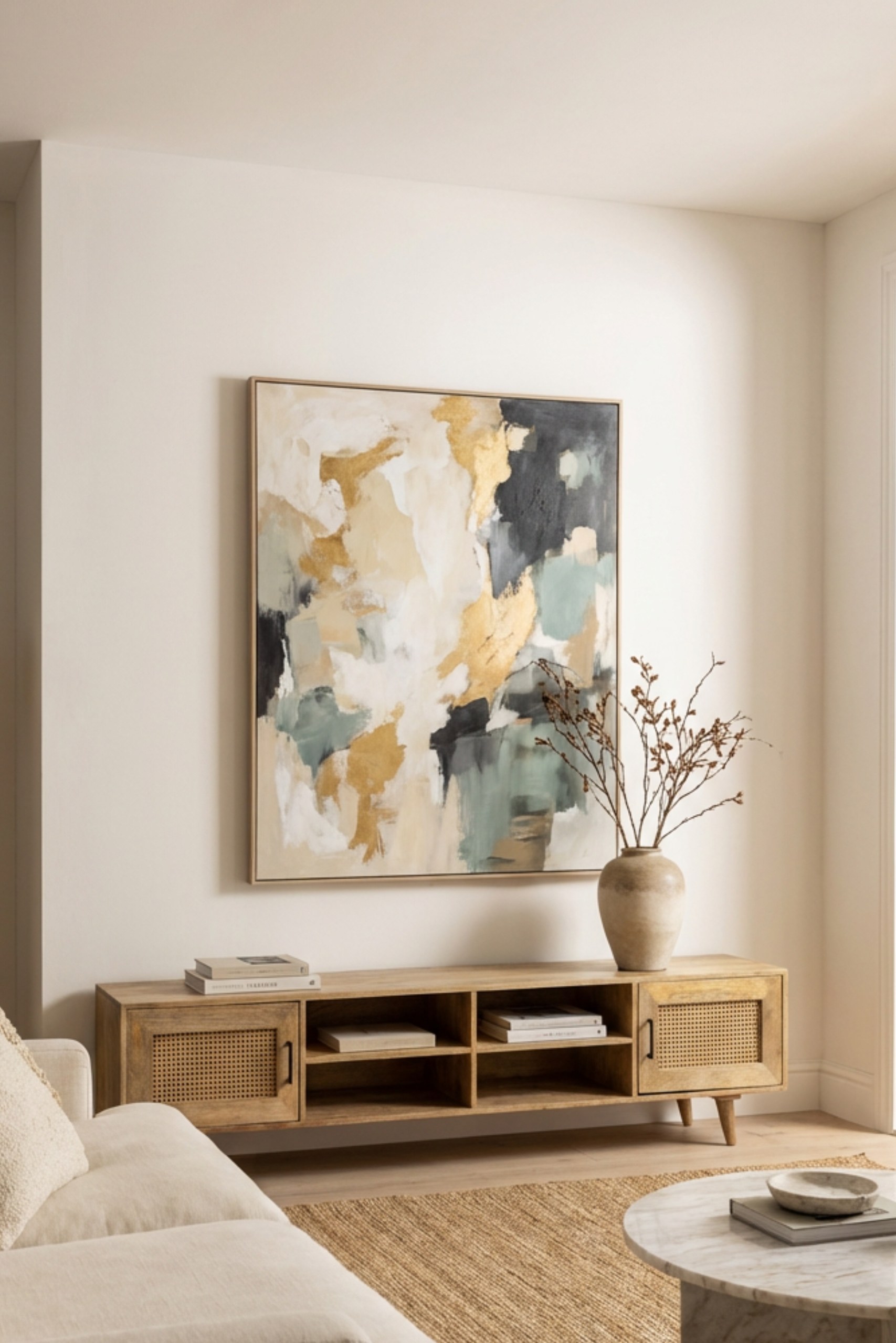 Olin Mango Wood TV Unit