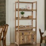 Tivon Mango Wood Display Shelves Unit