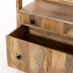 Tivon Mango Wood Display Shelves Unit