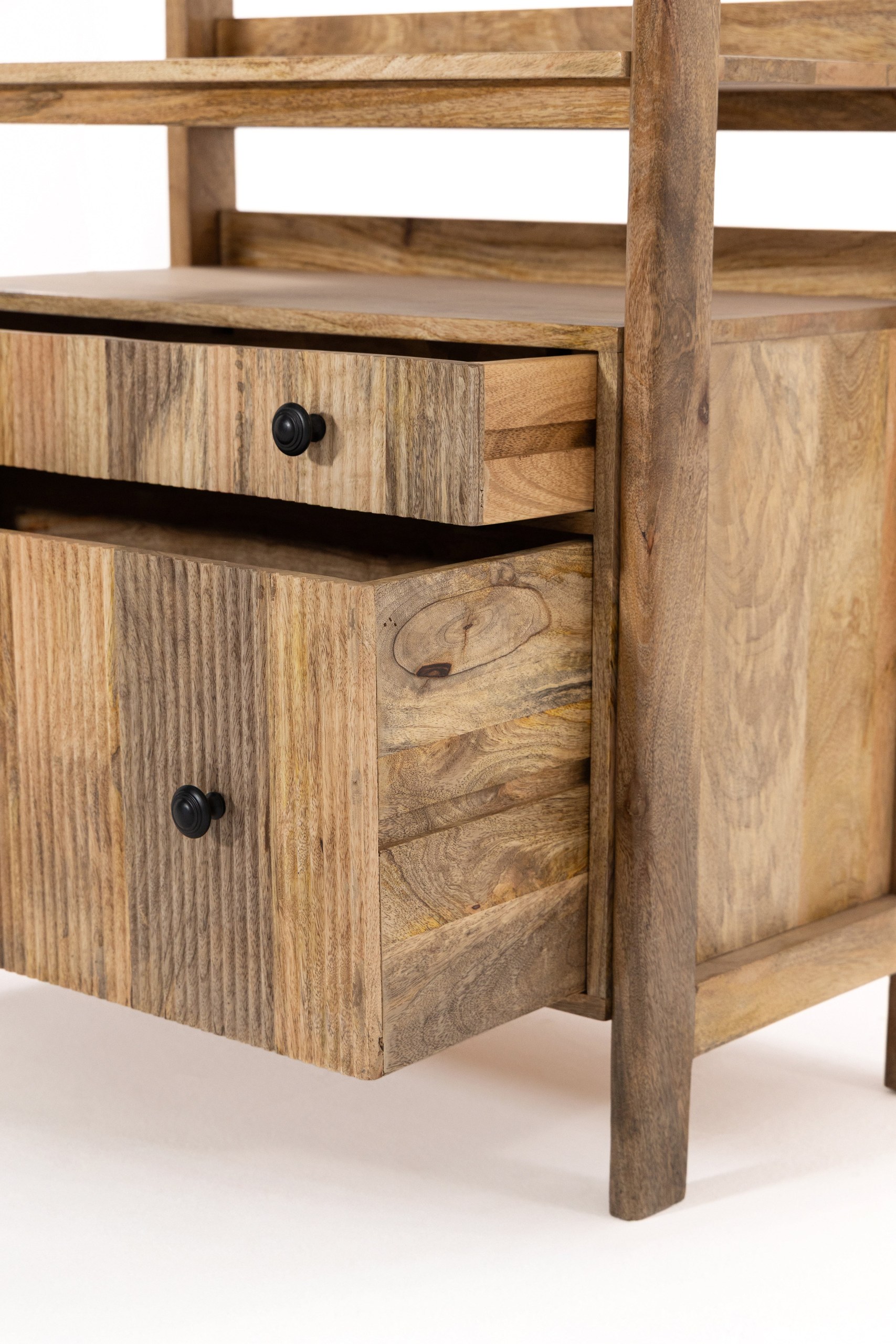 Tivon Mango Wood Display Shelves Unit - Image 4
