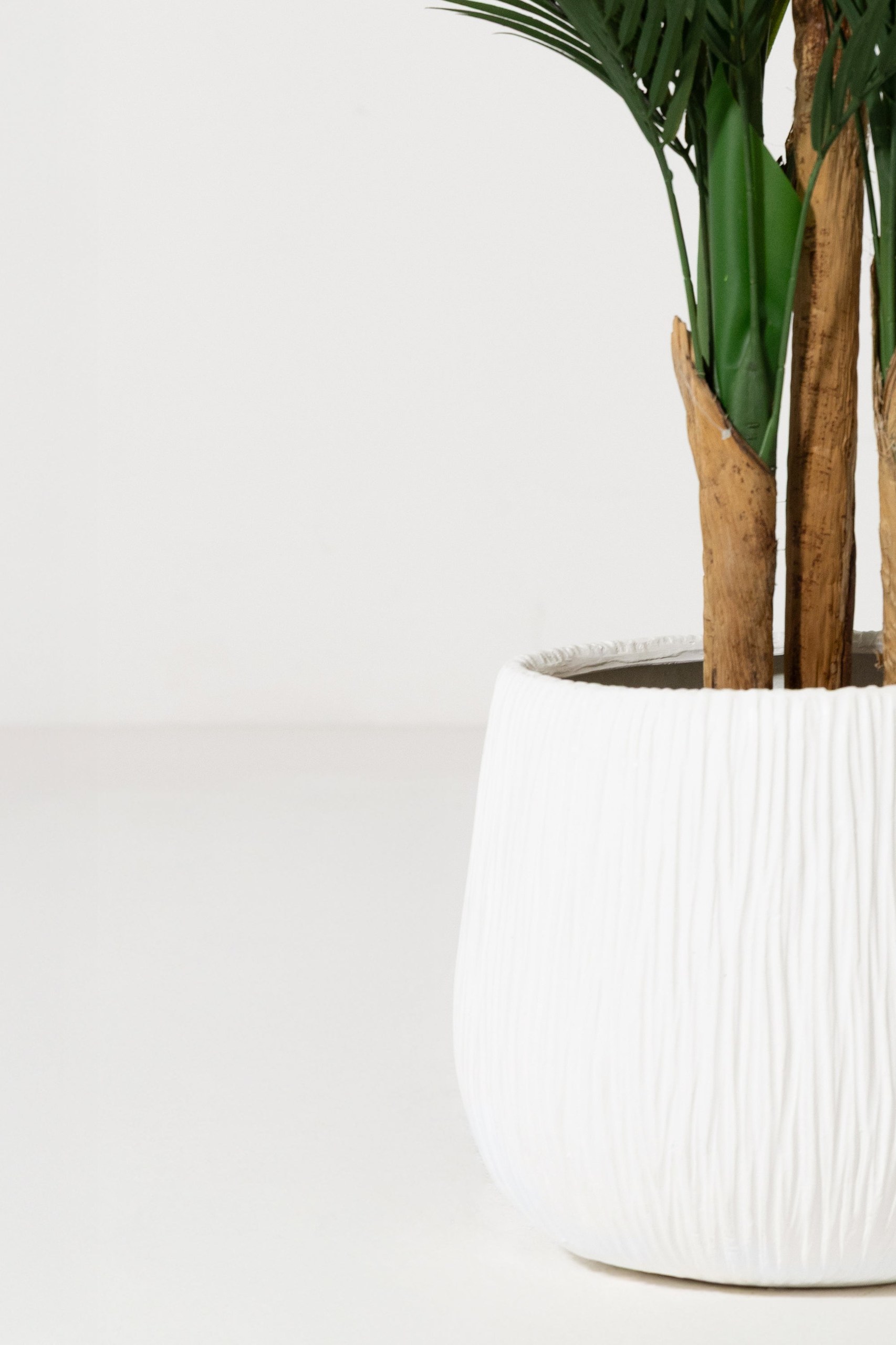 Oryn Off White Textured Fiberglass Pot - Image 2