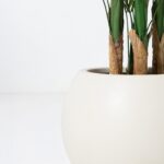 Aino Off White Textured Plastic Pot