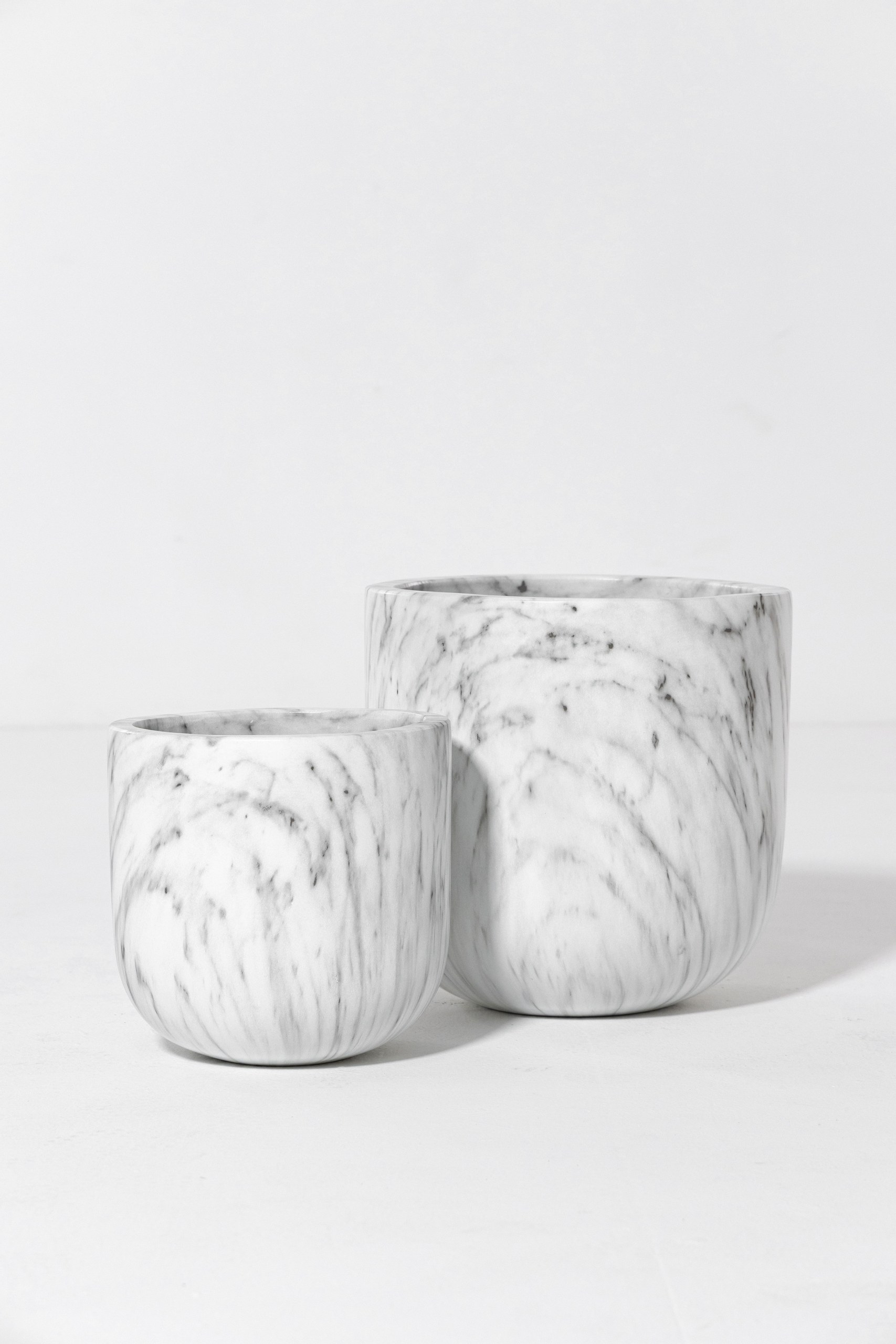 Orlia Marble Finish Concrete Pot - Image 4