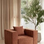 Safa Warm Terracotta Lounge Chair