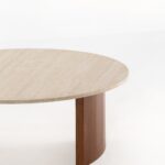 Azwa Beige Travertine Top Coffee Table