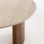 Azwa Beige Travertine Top Coffee Table