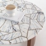 Azwa Puzzle Lilac Gold Coffee Table