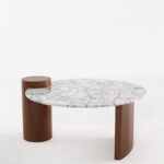 Azwa Puzzle Lilac Gold Coffee Table