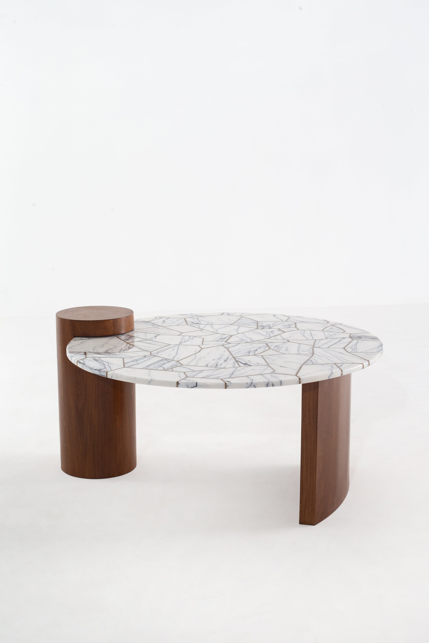 Azwa Puzzle Lilac Gold Coffee Table - Image 3