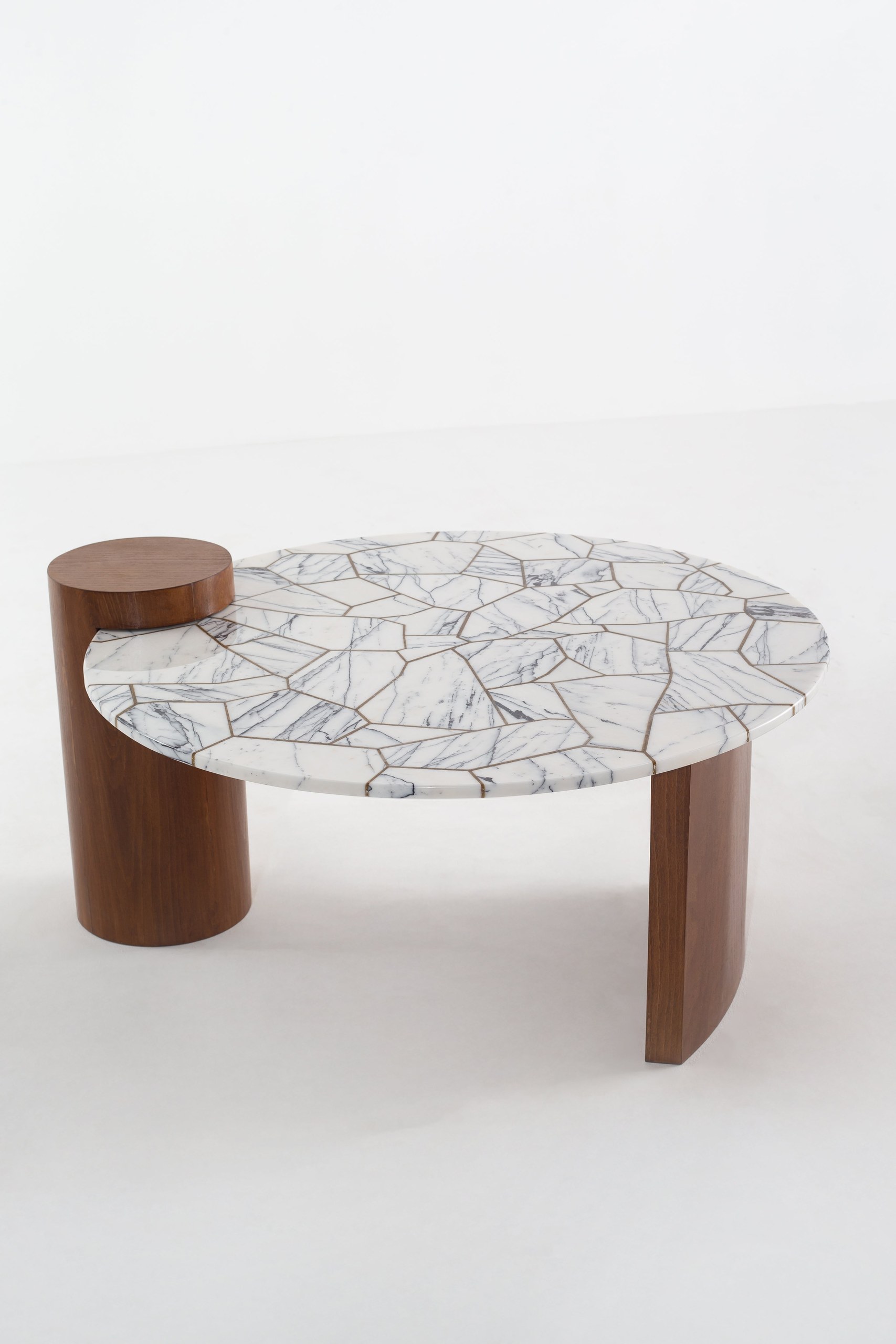 Azwa Puzzle Lilac Gold Coffee Table - Image 4