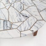 Azwa Puzzle Lilac Gold Coffee Table
