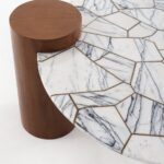 Azwa Puzzle Lilac Gold Coffee Table