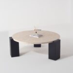 Gretel Beige Travertine Coffee Table