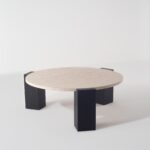 Gretel Beige Travertine Coffee Table