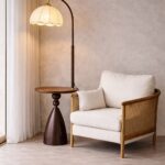 Lorenzo Brown Wooden Floor Lamp