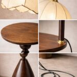 Lorenzo Brown Wooden Floor Lamp