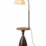 Lorenzo Brown Wooden Floor Lamp