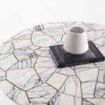 Delora Puzzle Lilac Gold Coffee Table