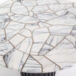 Delora Puzzle Lilac Gold Coffee Table
