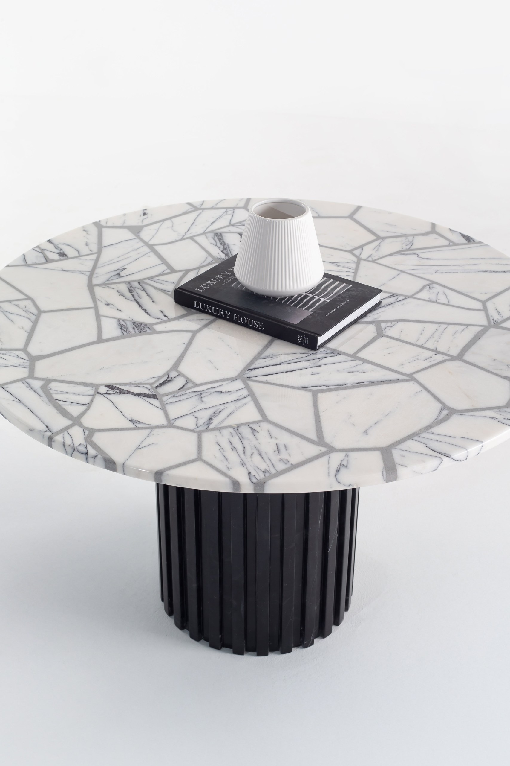 Delora Puzzle Lilac Grey Coffee Table - Image 4