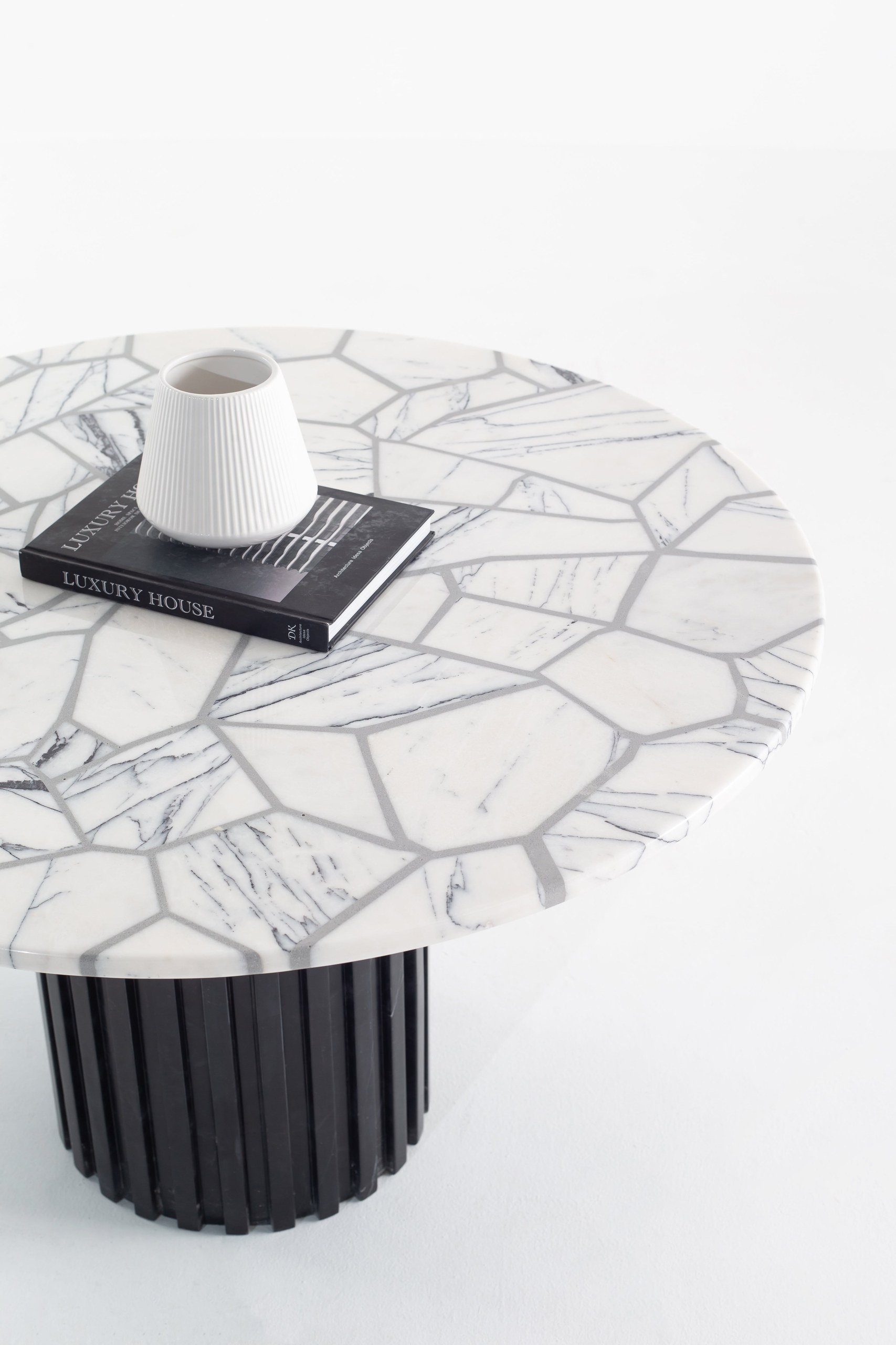 Delora Puzzle Lilac Grey Coffee Table - Image 5