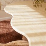 Amalfi Irregular Top Travertine Dining Table