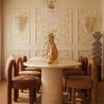 Amalfi Irregular Top Travertine Dining Table