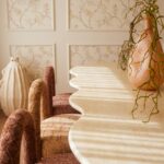 Amalfi Irregular Top Travertine Dining Table